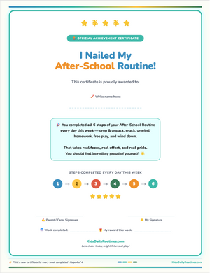 After School Routine — From Witching Hour to Calm Evening in 6 Steps [Ages 5–10]
