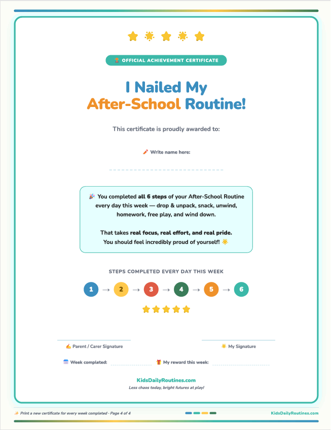 After School Routine — From Witching Hour to Calm Evening in 6 Steps [Ages 5–10]