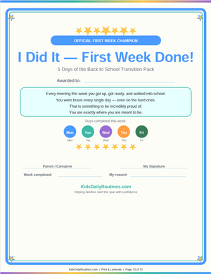 Back to School Transition Pack — Start the Year Confident, Calm, and Ready [Ages 4–10]