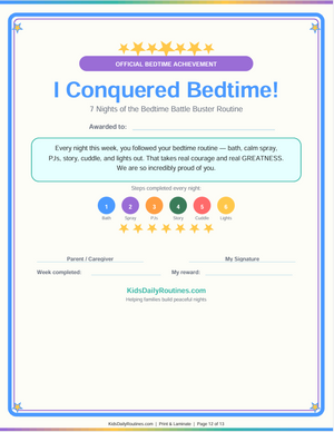 Bedtime Battle Buster — From Bedtime Battles to Sweet Dreams in 7 Nights [Ages 3–8]