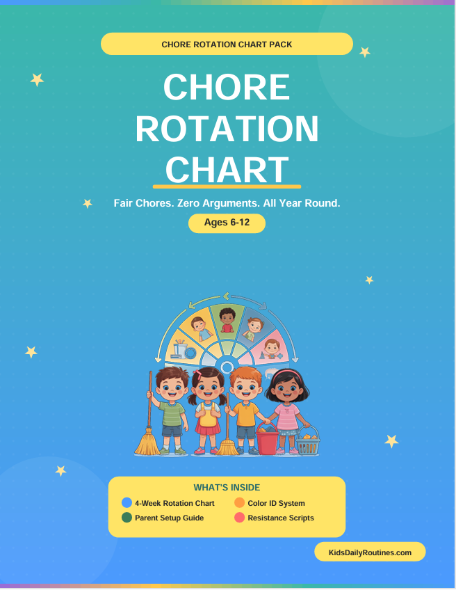 Chore Rotation Chart — Fair Chores, Zero Arguments, All Year Round [Ages 4–14]