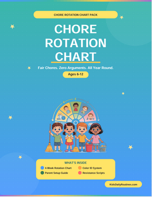 Chore Rotation Chart — Fair Chores, Zero Arguments, All Year Round [Ages 4–14]