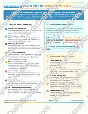 Chore Rotation Chart — Fair Chores, Zero Arguments, All Year Round [Ages 4–14]
