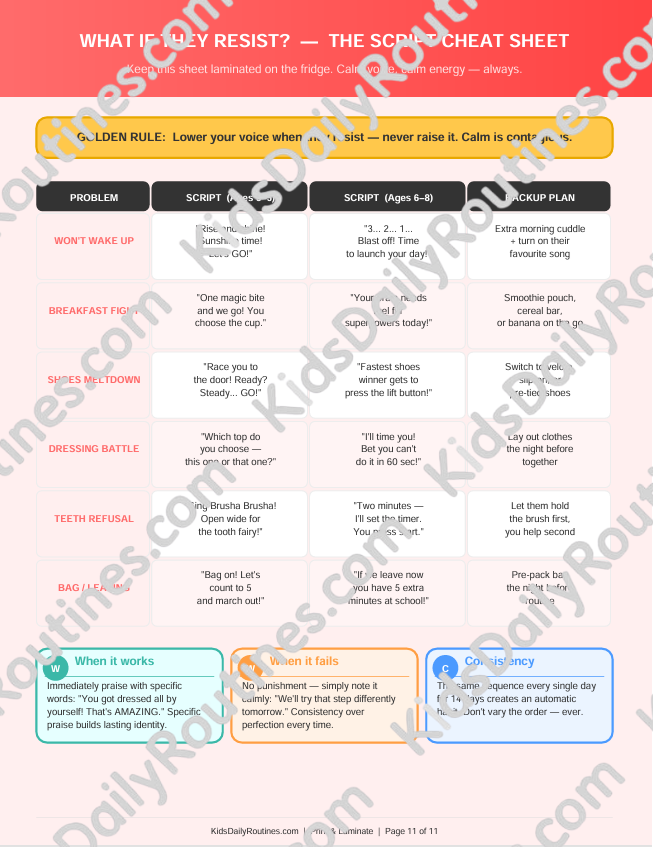 Morning Routine Mastery — End Morning Chaos in 7 Days [Ages 3–8]