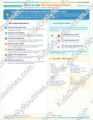 My First Chore Chart — Building Responsibility from the Very Start [Ages 2–5]