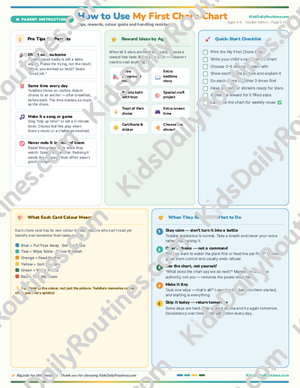 My First Chore Chart — Building Responsibility from the Very Start [Ages 2–5]