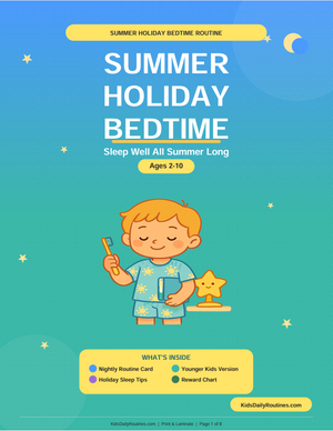 Summer Holiday Bedtime Routine — Sleep Well All Summer Long [Ages 2–10]