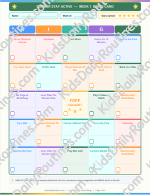 Summer Bingo Bundle — Stay Sharp + Stay Active