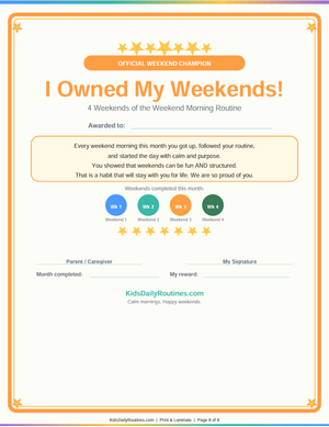 Weekend Morning Routine — Calm Mornings, Happy Weekends, No Rushing Required [Ages 3–10]