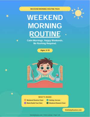 Weekend Morning Routine — Calm Mornings, Happy Weekends, No Rushing Required [Ages 3–10]